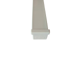 KS endcap with screw, for ripplefold curtains, white