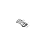 Easyclick KS/DS ceiling bracket with PVC clip, 41mm (1.61"), white