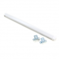 Extendable swivel end sash rod, white