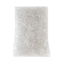 &frac14;" Plastic rings, transparent