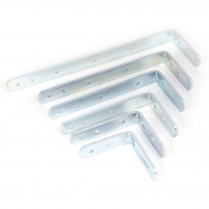 Zinc plated steel wall L bracket