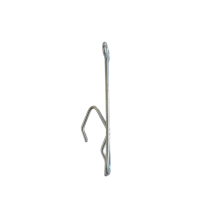 Crochets &agrave; enfiler pour rideaux, 3 po x 1,5 po, plaqu&eacute; zinc