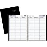 AT-A-GLANCE&reg; Recycled Weekly Appointment Book 11" x 8" Bilingual Black
