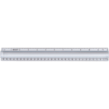 Westcott&reg; Magnifying Ruler 12" Clear with Blue Strip