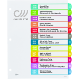 Avery&reg; Ready Index&reg; Customizable Table of Contents Dividers Jan-Dec Tabs