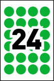 Avery&reg; Print or Write Round Colour Coding Labels 3/4" Green 240/pkg