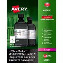 Avery&reg; UltraDuty GHS Chemical Labels 2" x 4" White 500/pkg