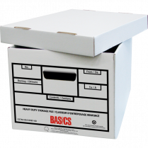 Basics&reg; Quick Set-up Heavy Duty Storage Boxes 12" x 15" x 10" 4/pkg