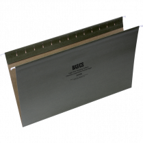 Basics&reg; Coloured Hanging Folders Legal Standard Green 25/box