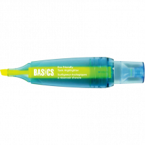 Basics&reg; Eco-Friendly Tank Highlighters Yellow 12/box