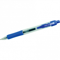 Basics&reg; Retractable Gel Grip Roller Pens 0.7 mm Blue 12/box