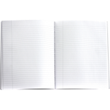 Basics&reg; Hard Cover Flush-Cut Notebook 9" x 7-1/4" 192 pages Blue