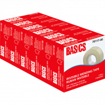 Basics&reg; Invisible Mending Tape Refill 3/4&rdquo; (19mm x 25.4m) 6/pkg