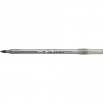 Bic&reg; Round Stic&reg; Pens Medium Point Black 12/box