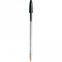 Bic&reg; Cristal&reg; Stick Pens Medium Point Black 12/box