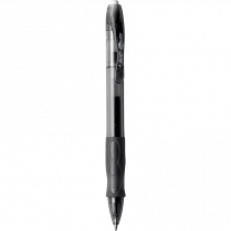 BIC&reg; Gel-ocity&reg; Long-Lasting Retractable Gel Pens 0.7 mm Black 12/box