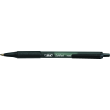 Bic&reg; SoftFeel&reg; Retractable Ball Point Pen Medium Point Black 12/box
