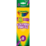 Crayola&reg; Coloured Pencils Assorted Classic Colours 8/pkg