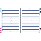 Blueline&reg; Watercolour Monthly Planner 11" x 8-1/2" Bilingual Floral