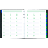 Blueline&reg; MiracleBind&trade; CoilPro&trade; Monthly Planner Hard Cover 9-1/4" x 7-1/4" Bilingual Black