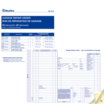 Blueline&reg; Garage Repair Orders 3-part 50 sets 8-1/2" x 11" Bilingual