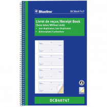 Blueline&reg; Receipt Book 2-Part 200 sets Bilingual
