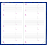 Brownline&reg; Traditional Daily Pocket Diary 6" x 3-1/8" Assorted Colours English
