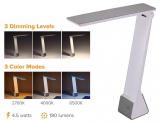 Bostitch Konnect Rechargeable Desk Lamp Grey