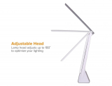Bostitch Konnect Rechargeable Desk Lamp Grey