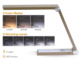 Bostitch Desk Lamp with Wireless Charger Gold