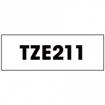 Brother&reg; P-Touch&reg; TZ Tape 1/4" Black on White