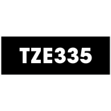 Brother&reg; P-Touch&reg; TZ Tape 1/2" White on Black