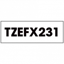 Brother&reg; P-Touch&reg; TZ Flexible ID Laminated Tape 1/2" Black on White