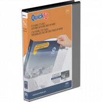 Davis Group QuickFit&reg; View Round Ring Binder 5/8" Black