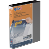 Davis Group QuickFit&reg; View D-Ring Binder 1" Black