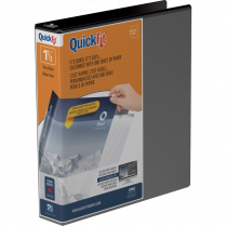 Davis Group QuickFit&reg; View D-Ring Binder 1-1/2" Black