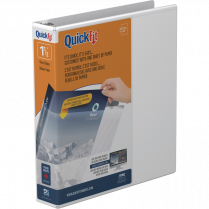 Davis Group QuickFit&reg; View Round Ring Binder 1-1/2" White