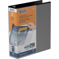 Davis Group QuickFit&reg; View Round Ring Binder 2" Black
