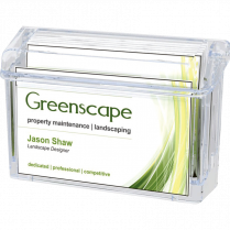 Deflecto&reg; Grab a Card&reg; Outdoor Business Card Holder 50 Card Capacity Clear