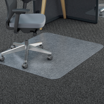 Deflecto&reg; Polycarbonate Chair Mat 46" x 60" Studded Carpet