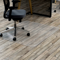 Deflecto&reg; Polycarbonate Chair Mat 45" x 53" Hard Floor Rectangular