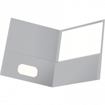 Oxford&reg; Twin Pocket Portfolio Grey 6/pkg