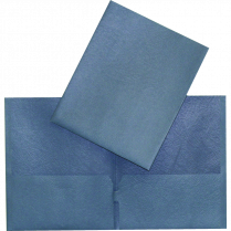 Oxford&reg; Twin Pocket Portfolio Blue SINGLE
