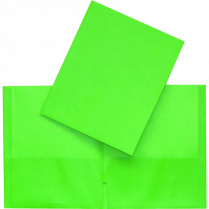Oxford&reg; Twin Pocket Portfolio Green SINGLE