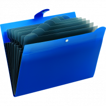 Pendaflex&reg; Open Top File 7 Pockets Blue