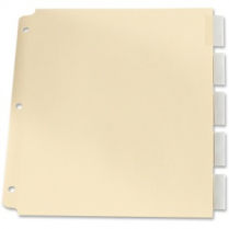 Oxford&reg; Oversized Insertable Tab Index Dividers 5-Tabs Clear