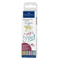 Faber-Castell Pitt Artist Pens Metallic 4/Set