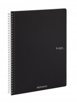 Fabriano Ecoqua Original Spiral & Lined A4 Black