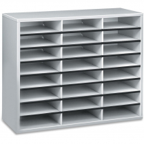 Fellowes Literature Sorter 24 Compartment Letter Grey