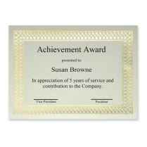 First Base Classic Certificates Gold Foil / Linen 12/pkg